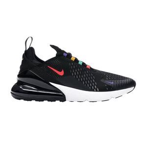 NIKE Air Max 270 'Black Multi-Color' Running Shoes Size 7Y/W8.5